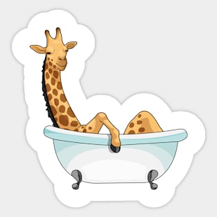 Giraffe Bath Bathtub Sticker